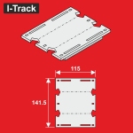 Hacker-Model HCT9652DXU - H0 - Reduzierstück für I-Track-Segmente 2 Gleisig